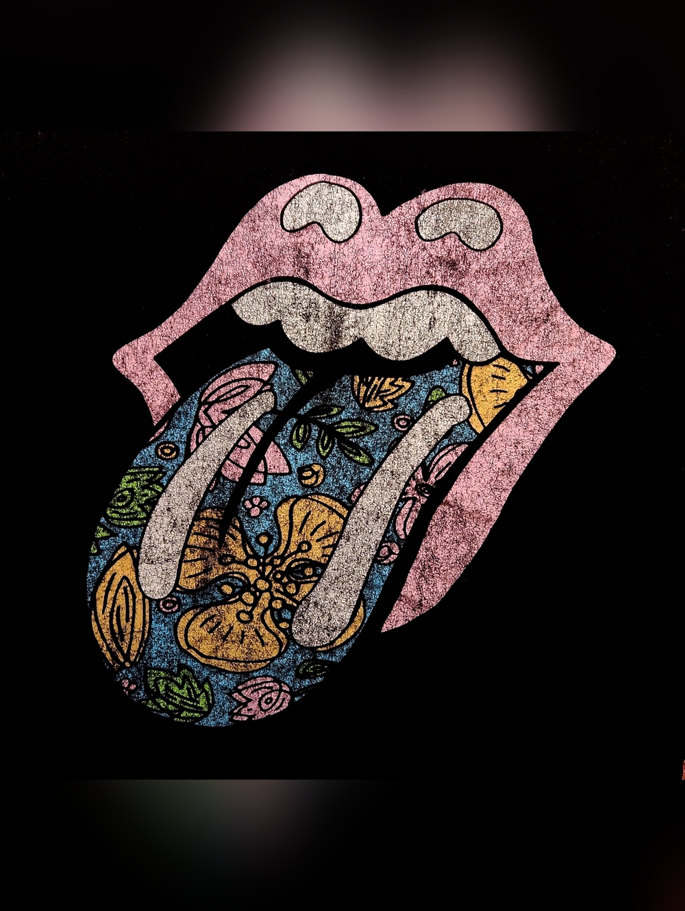 Rolling Stones Psychedelic Tongue Band Shirt